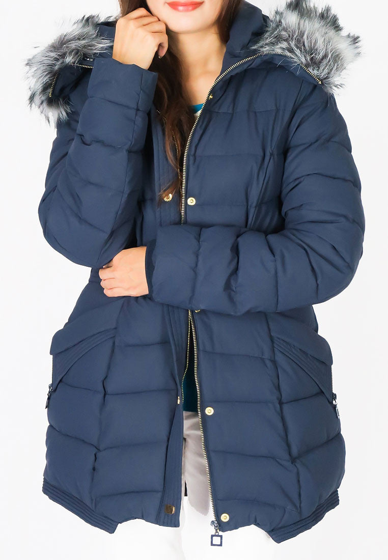 เสื้อโค้ทดาวน์กันหนาว แบบอุ่นติดลบ - Puffer Down Coat Parka With Fur Hood