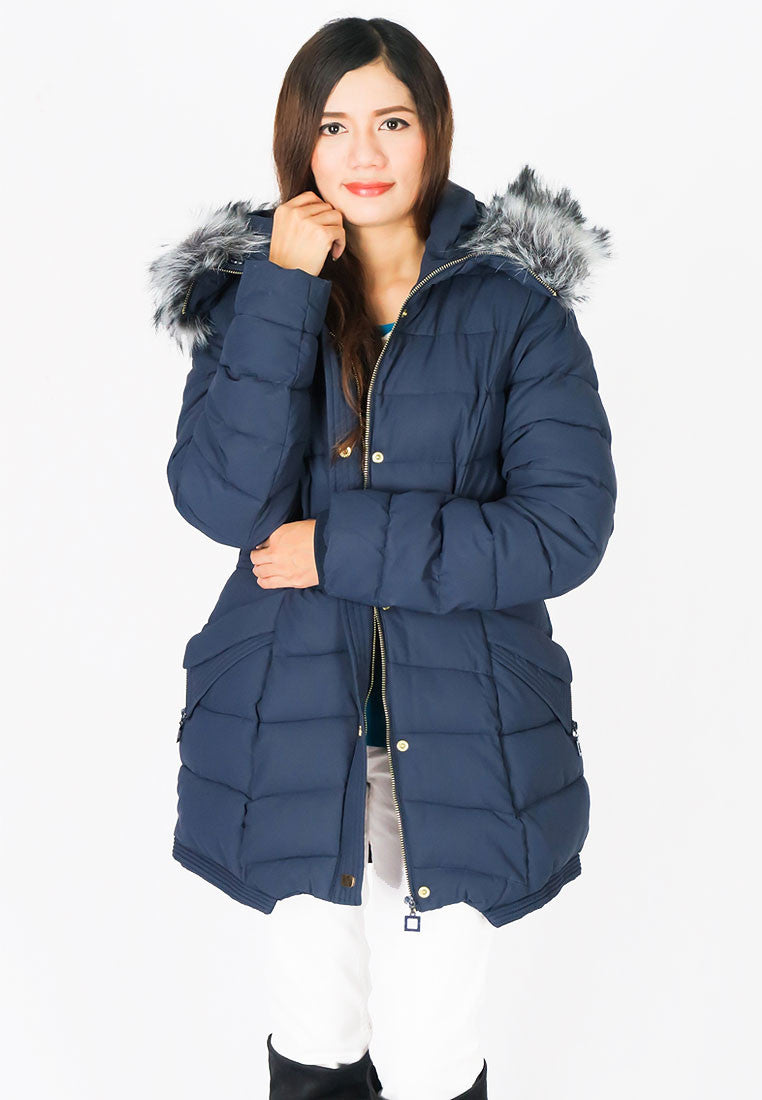 เสื้อโค้ทดาวน์กันหนาว แบบอุ่นติดลบ - Puffer Down Coat Parka With Fur Hood