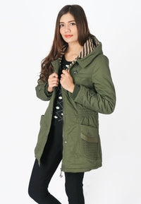 เสื้อแจ็คเก็ตปาร์เกอะบุขนหนาพิเศษ - Hooded WindParka Jacket