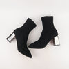 รองเท้าบูทแฟชั่นส้นสูง - Pointed Toe Mid Heel Ankle Boots