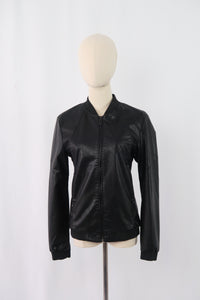 เสื้อแจ็คเก็ตหนัง  - Zipper Slim Biker Jackets