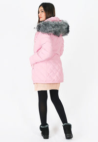 เสื้อโค้ทดาวน์กันหนาว แบบอุ่นติดลบ - Puffer Down Coat Parka With Fur Hood